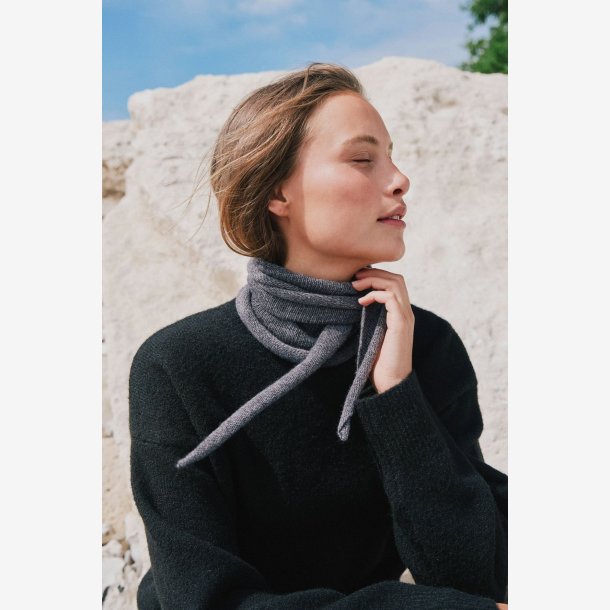 Misty Knit Scarf - Antracit melange