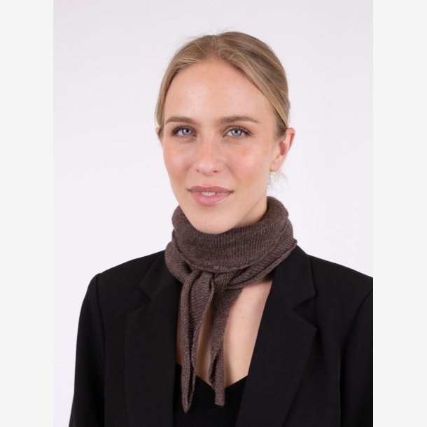 Misty Knit Scarf - Dark Brown