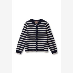 Carla solid LS cardigan - Anthracite