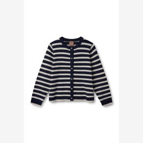 Carla solid LS cardigan - Anthracite