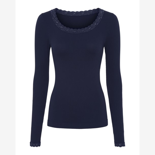 Frida Rib T-shirt LS Plus size