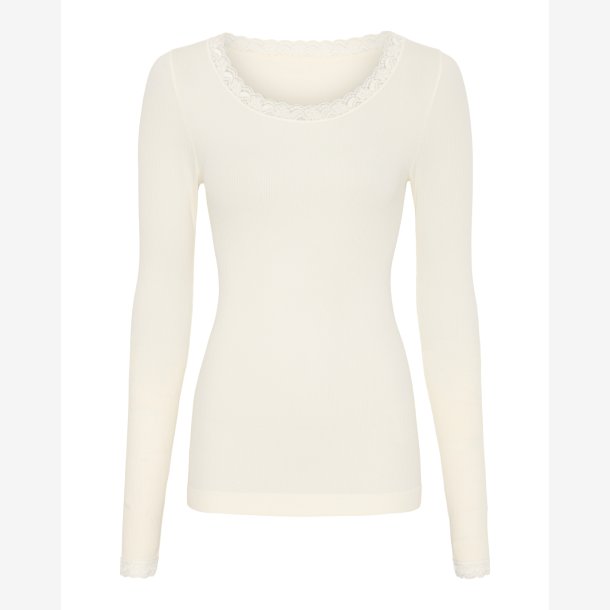 Frida Rib T-shirt LS Plus size