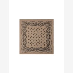 Adelina Paisley Knit Scarf - Beige Melange