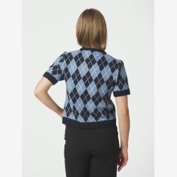 Allestar Check Knit Cardigan - Navy