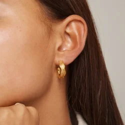 Hoops Ane Small - Gold Plated