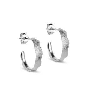 Hoops Ane Small - Silver Plated