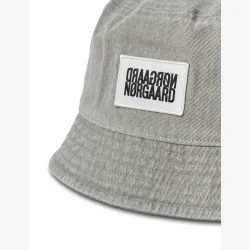 Washed Cotton Twill Bucket Hat - Grey Melange