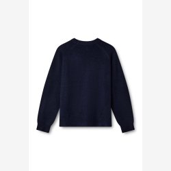 Carla solid LS O-neck - Anthracite