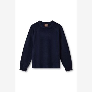 Carla solid LS O-neck - Anthracite