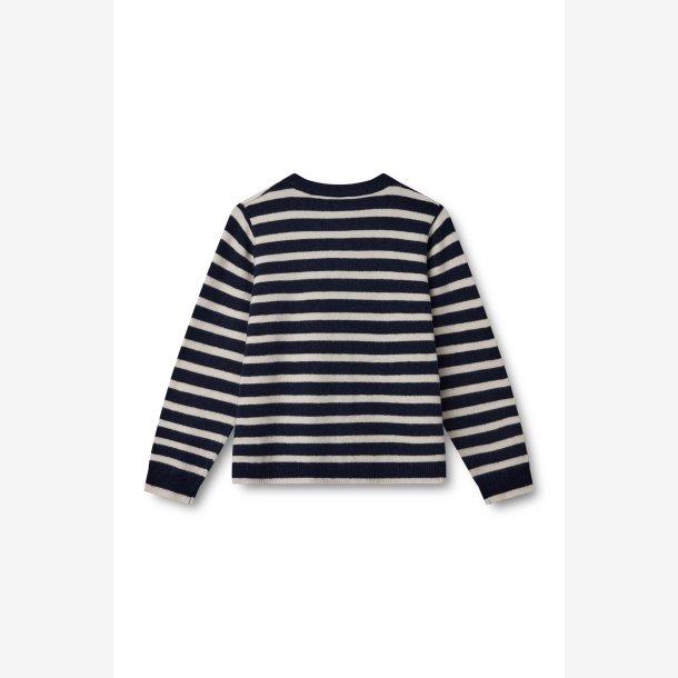 Carla solid LS cardigan - Anthracite