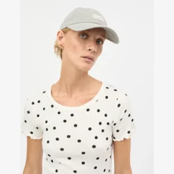 Washed Cotton Twill Mirror Coa - Grey Melange