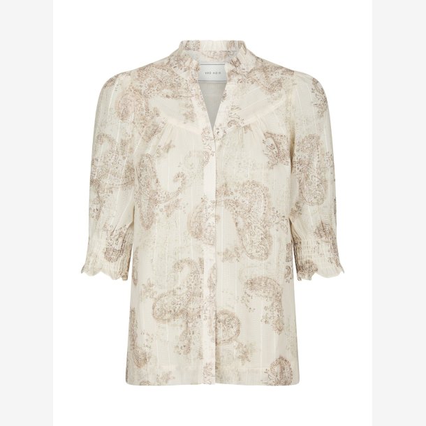 Diana Faded Paisley Blouse - Sand