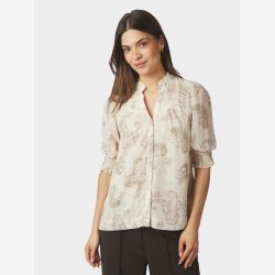Diana Faded Paisley Blouse - Sand