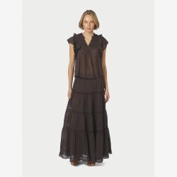 Felicia S Voile Skirt - Dark Brown