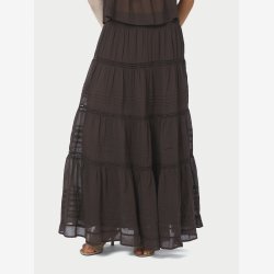 Felicia S Voile Skirt - Dark Brown