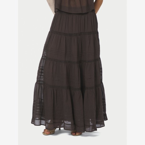 Felicia S Voile Skirt - Dark Brown