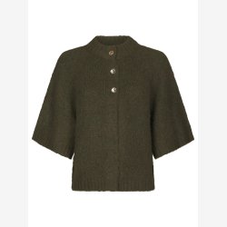 Benuta fluffy knit cardigan - Army