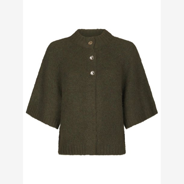 Benuta fluffy knit cardigan - Army