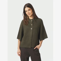 Benuta fluffy knit cardigan - Army