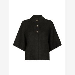 Benuta fluffy knit cardigan - Dark Brown