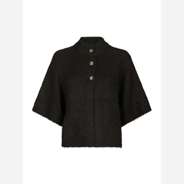 Benuta fluffy knit cardigan - Dark Brown