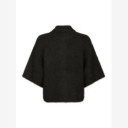 Benuta fluffy knit cardigan - Dark Brown