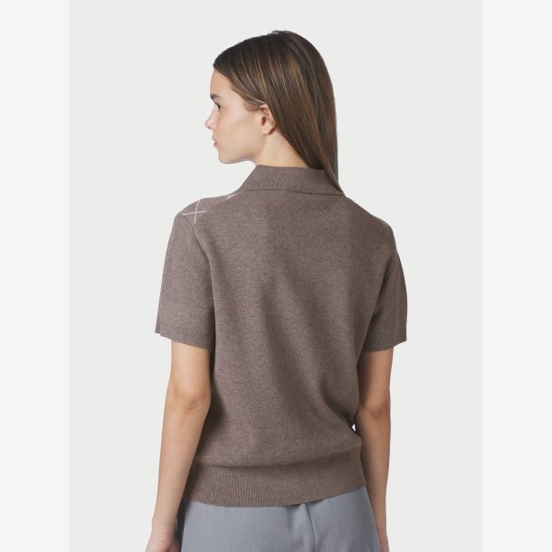 Gia Check Knit Blouse