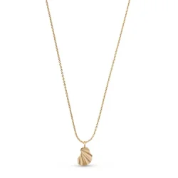 Halsk�de Wave - Gold Plated