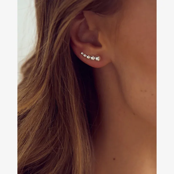London Climber �reringe - s�lvbelagt