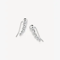 London Climber �reringe - s�lvbelagt