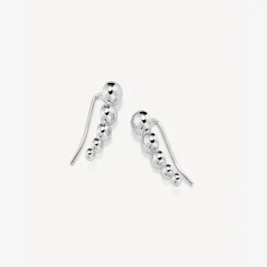 London Climber �reringe - s�lvbelagt