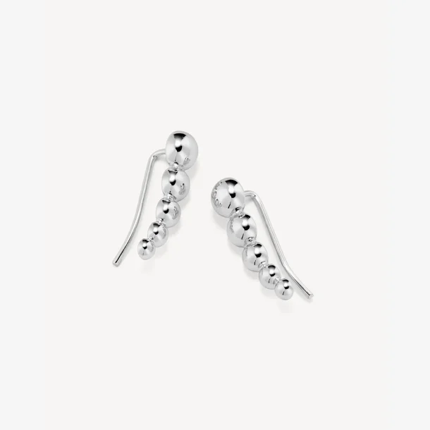 London Climber �reringe - s�lvbelagt