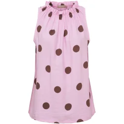MdC Lucina top - Pink/Brown, one size
