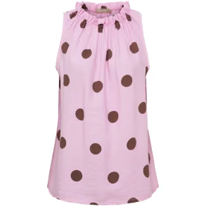 MdC Lucina top - Pink/Brown, one size