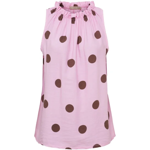 MdC Lucina top - Pink/Brown, one size