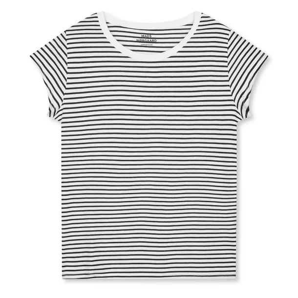 Fine Jersey Stripe Teasy Tee