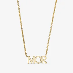 MOR halsk�de - forgyldt