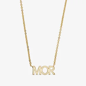 MOR halsk�de - forgyldt