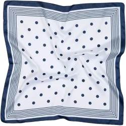 Mdc Juline Scarf - Navy Dot