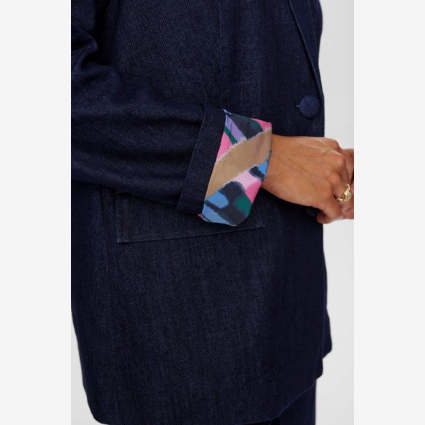 Nualetta Blazer - Dark Blue Denim