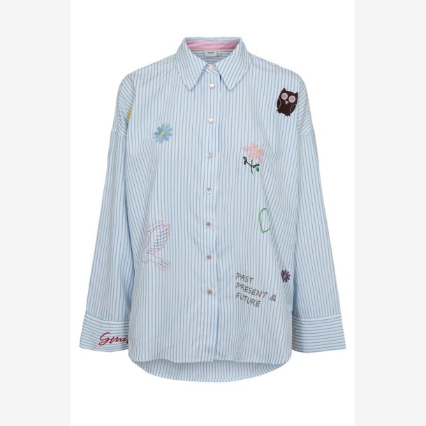 Nuashley embroidery shirt