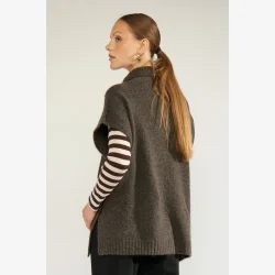 NuJoline Poncho, onesize -  Black Coffee
