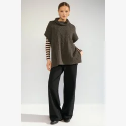 NuJoline Poncho, onesize -  Black Coffee