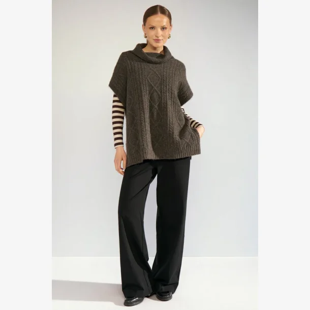 NuJoline Poncho, onesize -  Black Coffee