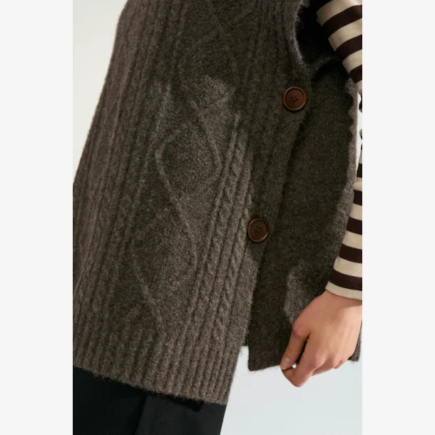 NuJoline Poncho, onesize -  Black Coffee