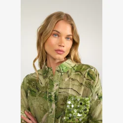 NuMarla Shirt  - Calla Green