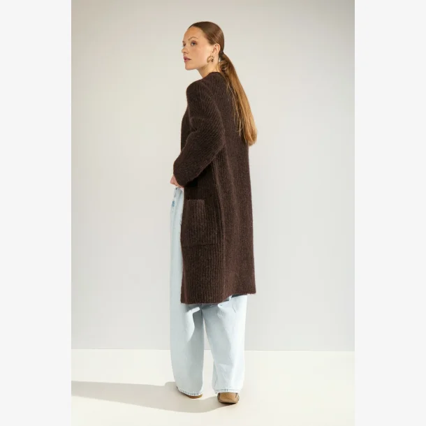 Nuzindi Long Cardigan - Black Coffee