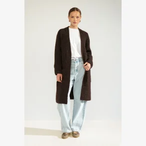 Nuzindi Long Cardigan - Black Coffee