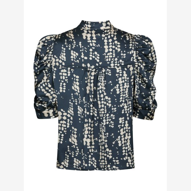 Roella Scatter Print Blouse - Navy