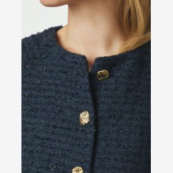Rosella Boucle Mini Jacket - Navy
